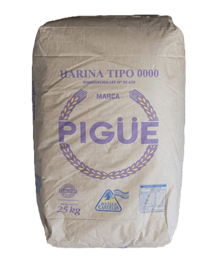 Harina de Trigo 0000 Pigue 25Kg
