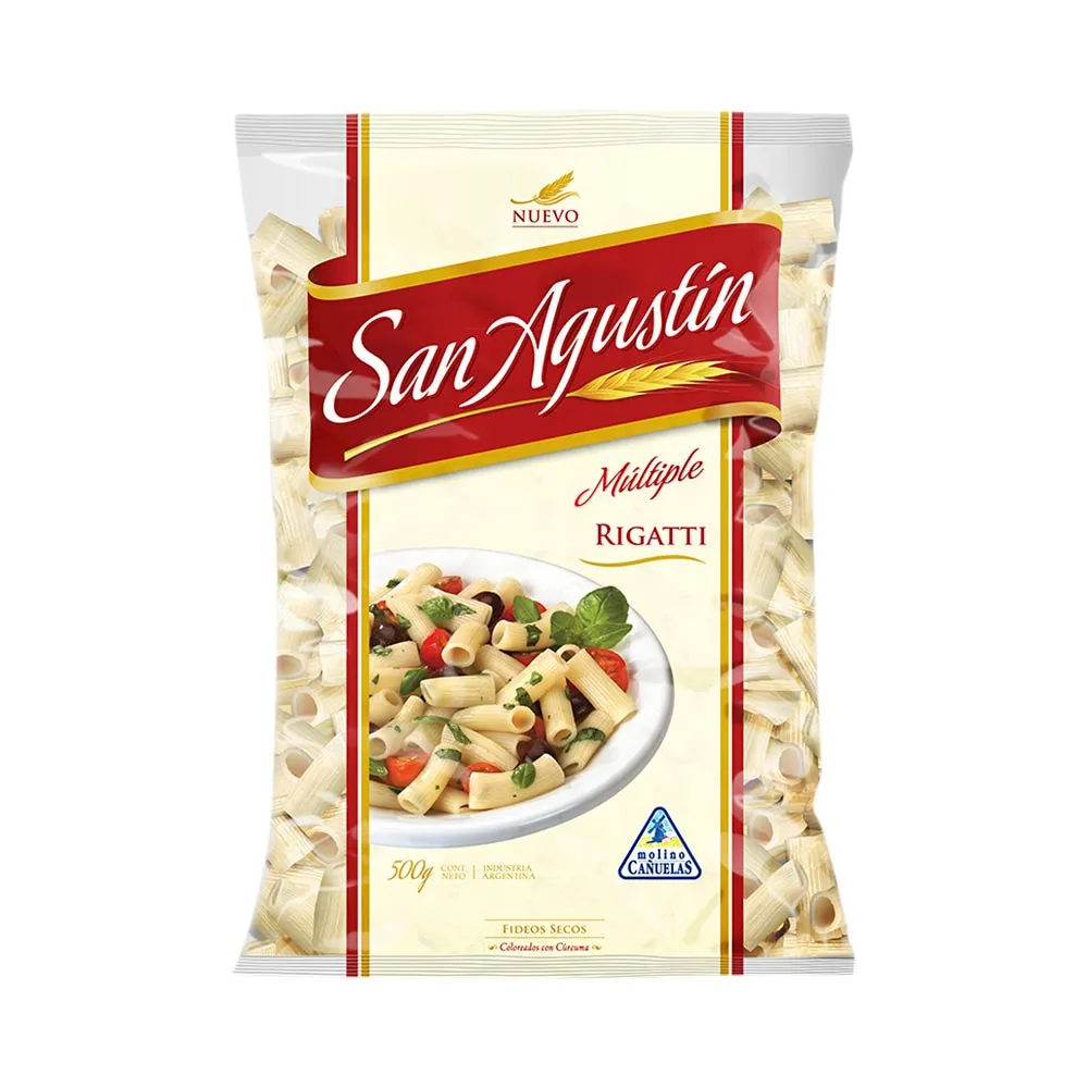 Fideos San Agustín Rigatti 500gr